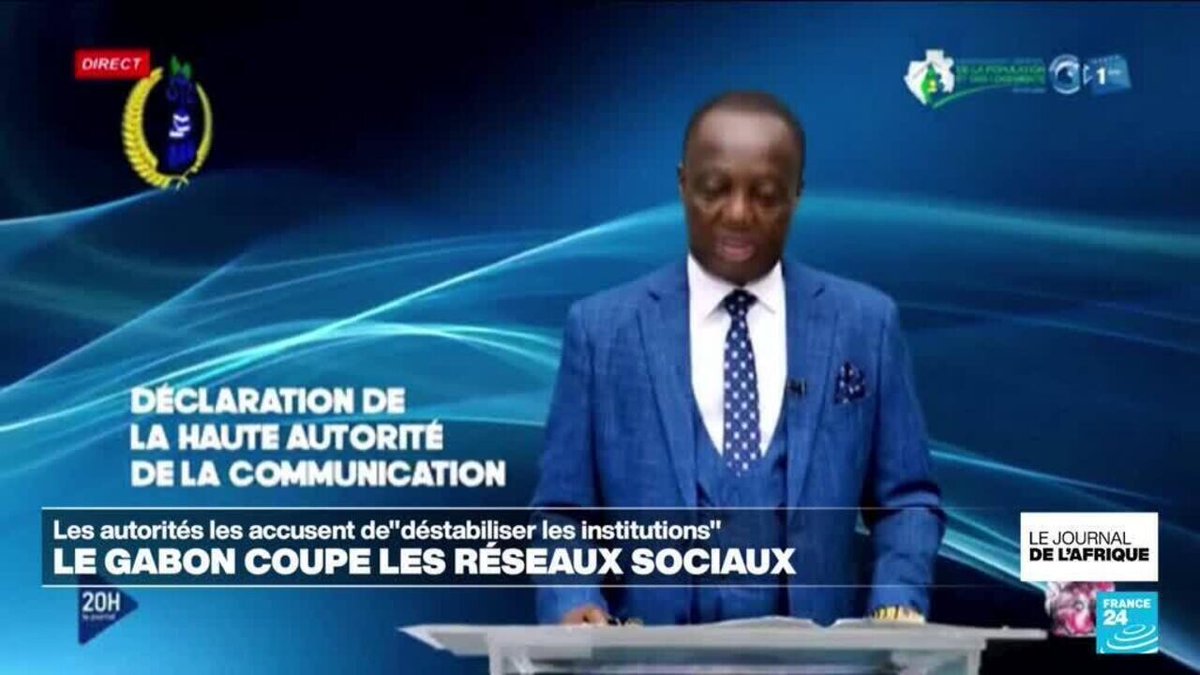 France24_fr's tweet photo. Journal de l'Afrique - Le Gabon coupe plusieurs réseaux sociaux
➡️ https://t.co/cAWTYDBazz https://t.co/2yqhrdl2IN