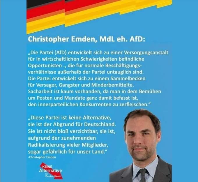 <a href="/UlrichSiegmund/">Ulrich Siegmund</a> Nicht von der #VetternwirtschAfD ablenken!