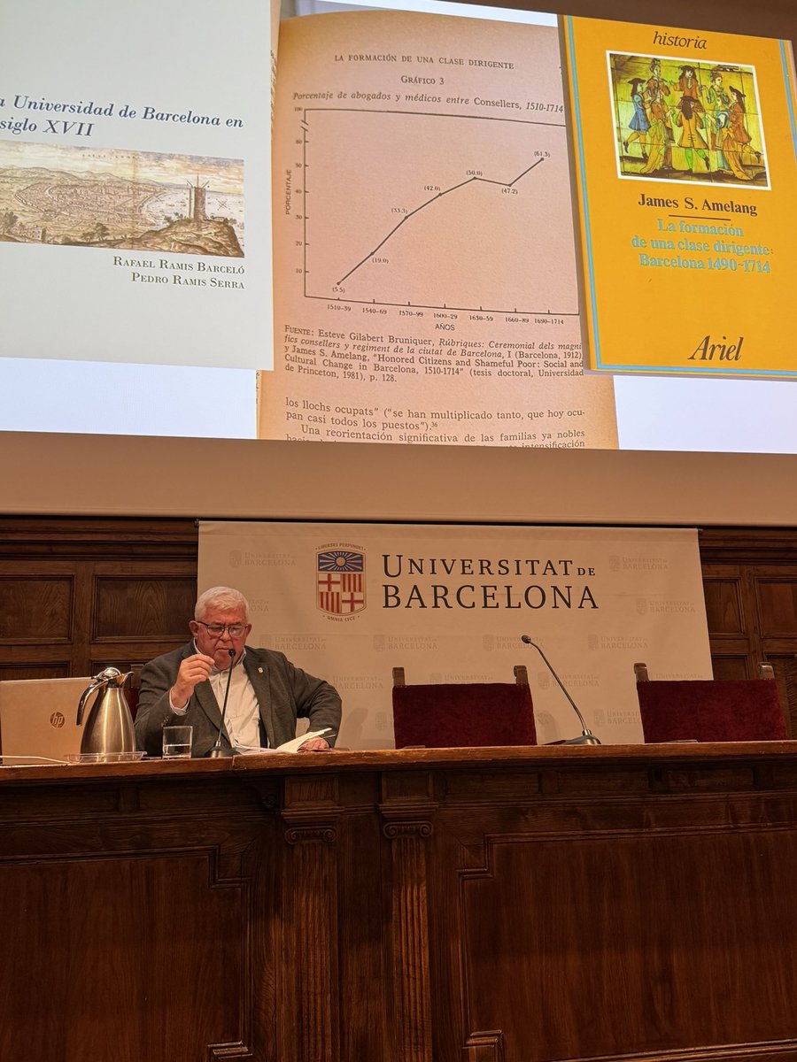 Hoy una nueva conferencia del ciclo que organizamos ATENEU UB y ALUMNI SOBRE HISTORIA DE NUESTRA UNIVERSIDAD. 
El doctor Agustí Alcoberro nos ha hablado de la Universidad de Barcelona en el siglo XVIi