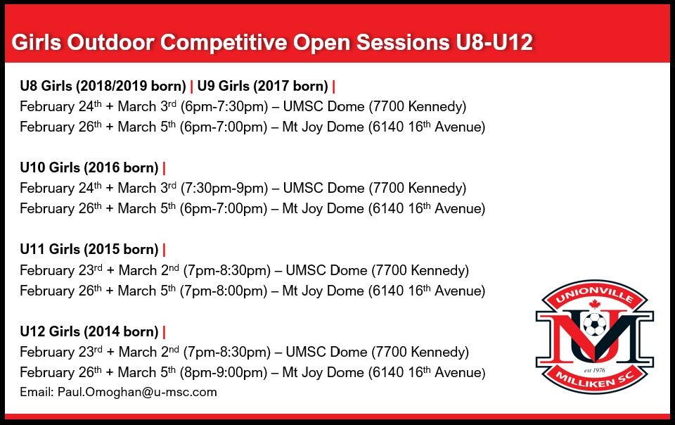 Unionville-Milliken Soccer Club tweet media