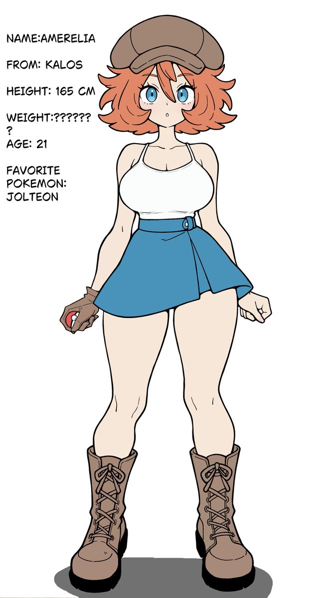 Thank you for 10k followers!!! I can finally show you my OC, Amerelia. She's a Pokémon trainer, and soon you'll be able to see her adventures through drawings. You can even make fan art of her if you want!!!