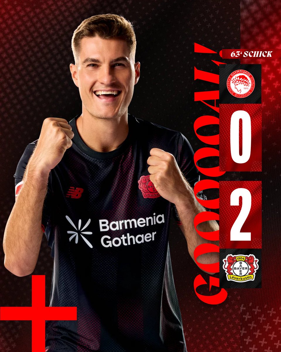 HE HAS TWO!!!!!! COME ON!!!!! 🇨🇿

63' | 0-2 | #OLYB04 #UCL