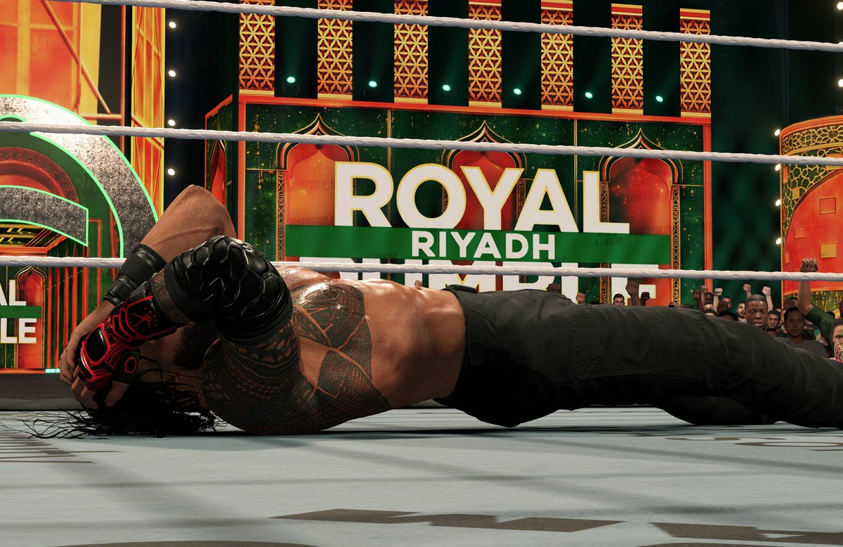 "That title would look so much better on my shoulder" This amazing rumble '26' arena is by <a href="/TheRev_Studio/">Rev</a> from his patreon! (Screenshot dump will be below) #WWE2K26 #RoyalRumble