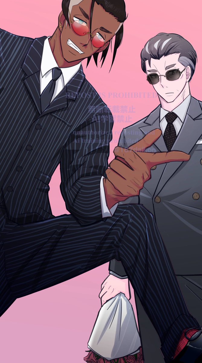 カッコつけてる二人が見たぃ…