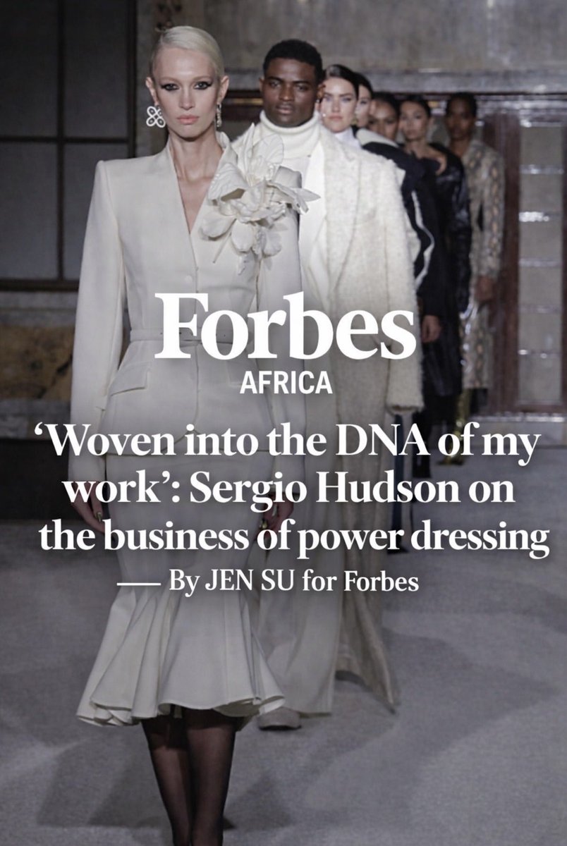 jennifer_su's tweet image. Sergio Hudson, who has dressed @Beyonce @MichelleObama and @rihanna — chats to @forbesafrica on the business of power dressing. Link to article in comments. #NYFW2026 #NYFW #SergioHudson #fashion #forbesafrica