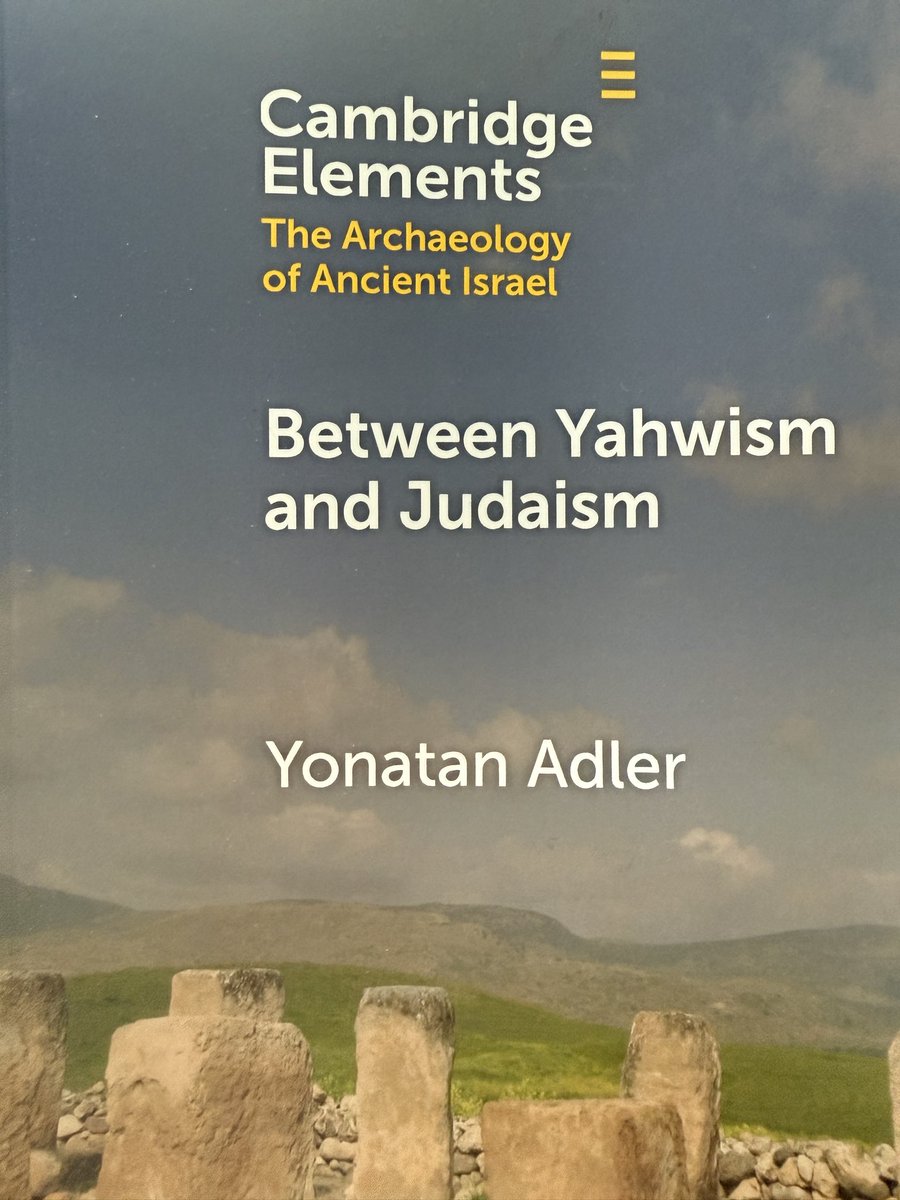 It came! So excited to read it. It’s the follow up to <a href="/AdlerYonatan/">Yonatan Adler</a>’s Origins of Judaism, which is probably the most significant book in Jewish Studies of the century.