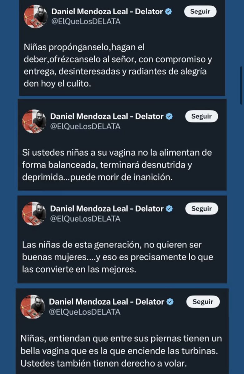 ¿Qué se puede esperar de una persona misógina? Si usted normaliza la pedofilia, no me sorprendería que también normalice la explotación laboral