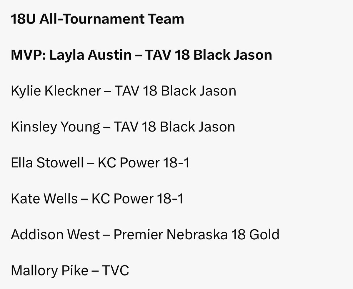 Premier Nebraska VB tweet media