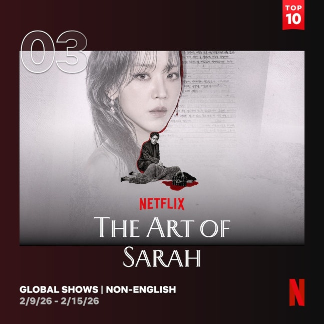 Salman1i's tweet photo. مسلسل The Art of Sarah أحتاج لـ 3 أيام فقط ليدخل قائمة أعلى المسلسلات العالمية مشاهدة على منصة ��تفلكس خلال الأسبوع الماضي.🔝 https://t.co/JdQGmfwkve