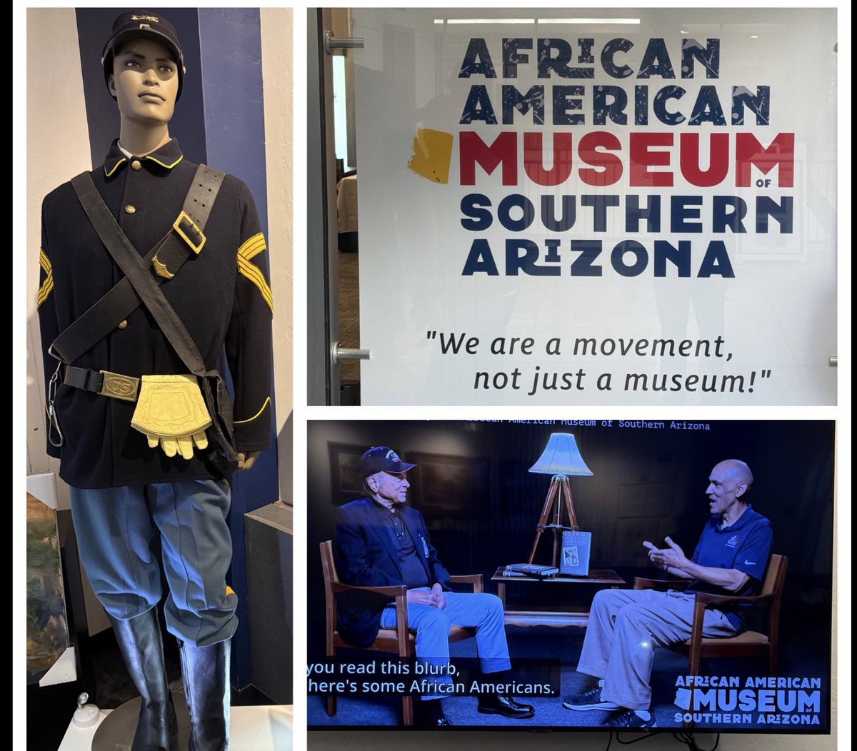 TonyDungy's tweet photo. I’m with my old high school friend Bob Elliott in Tucson Ariz. His wife Beverly runs the African American Museum at the U of Arizona and we are doing a fund raiser tonight. I got to tour the museum today and it is incredible. I’m so excited to be here to help out. https://t.co/KimIzzuYSr