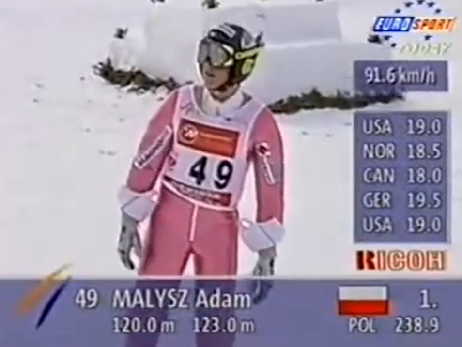 Dokładnie 30 lat temu Adam Małysz po raz pierwszy w karierze stanął na podium Pucharu Świata, zajmując 2. miejsce w Iron Mountain. 

📸 Eurosport