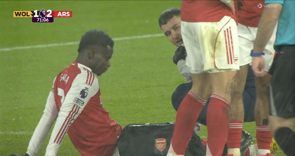 🚨 𝗠𝗔𝗝𝗢𝗥 𝗕𝗥𝗘𝗔𝗞𝗜𝗡𝗚: SAKA IS INJURED!