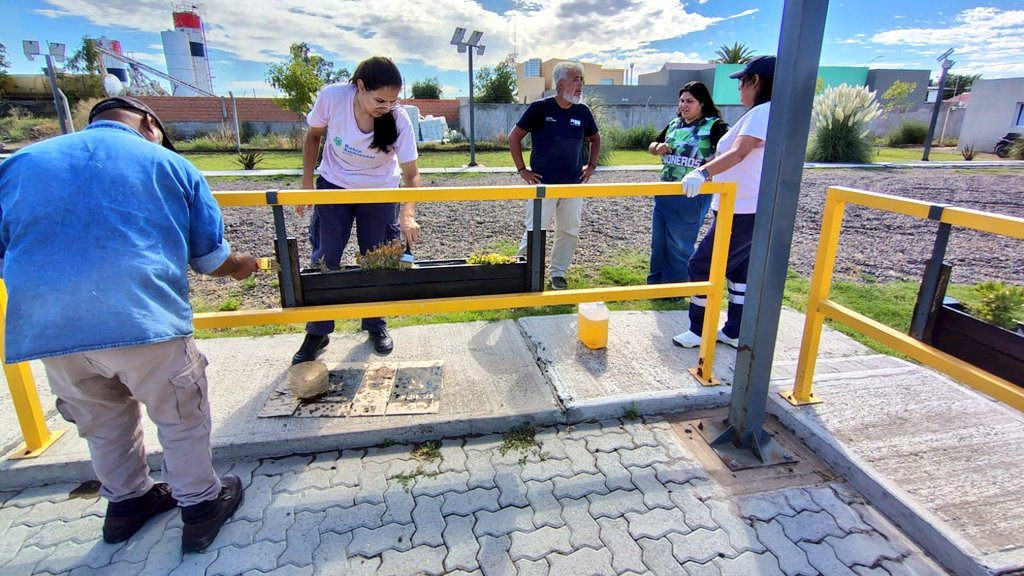 Val_Fabian's tweet photo. Hoy, junto al personal del #ECOPUNTO de Ing. White, un espacio fundamental donde se promueve el reciclado♻️, la separación de residuos y la educación ambiental para toda la comunidad, realizamos mantenimiento del sector de ornamentales🌼🌿 y pusimos en valor las macetas 🎨 colgantes del predio.
La sinergia de trabajar en equipo🤝 nos potencia y nos ordena.
Seguimos construyendo conciencia, cuidando cada rincón y demostrando que cuando el trabajo es colectivo, el ambiente y la comunidad florecen juntos🌎✨.
#EnEquipo🙌