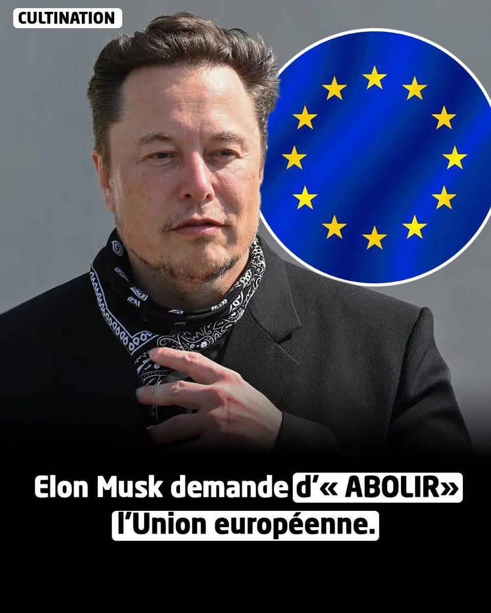 Musk a déclaré sur X que « l’UE devrait être abolie » et que « la souveraineté doit être rendue aux nations individuelles afin que les gouvernements puissent mieux représenter leur peuple ». 

Il a ajouté que la bureaucratie européenne « étouffe lentement l’Europe à mort ». Cette