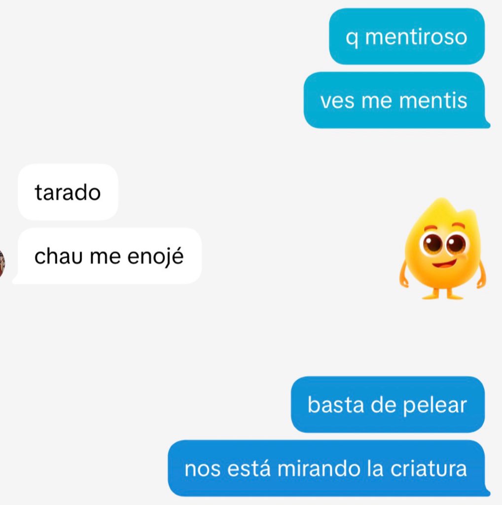 nos está mirando la criatura
