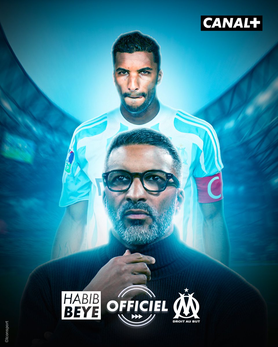 🚨 HABIB BEYE EST LE NOUVEL ENTRAÎNEUR DE L'OM !
 
Licencié par le Stade Rennais ce mercredi, Habib Beye s'engage à Marseille, où il a passé 4 saisons en tant que joueur de 2003 à 2007.