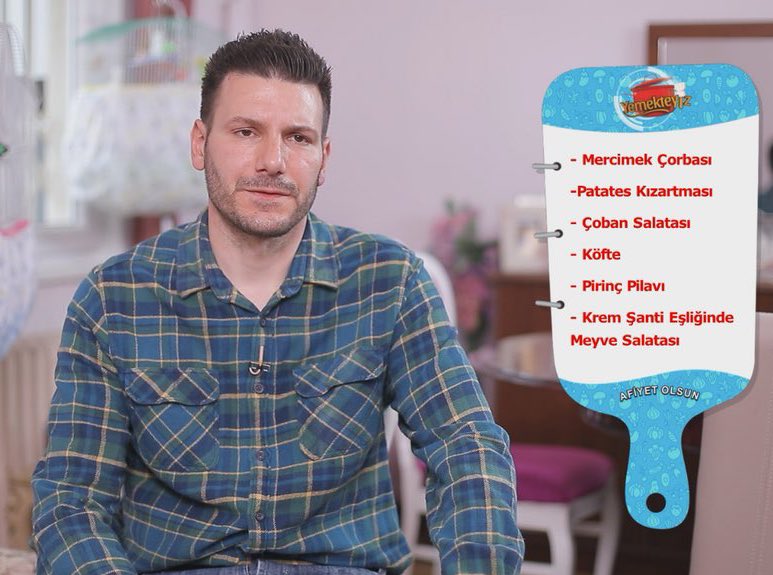 iftarda şu menü cenneti yaşatır bize biz basit adamlarız