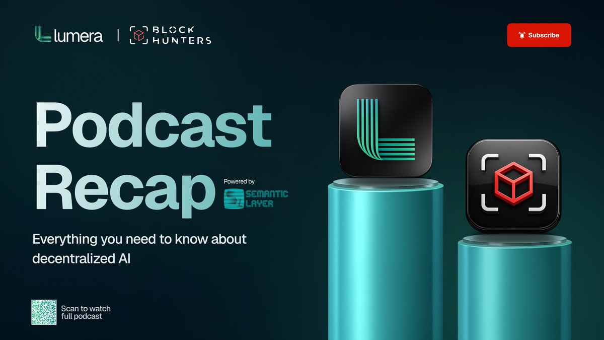 lumera's tweet image. What’s actually happening across the Lumera network right now?

We sat down with @BlockhuntersOrg to break down the data, momentum, and what’s coming next. 

If you missed @panthonylg interview, catch the recap on Youtube👇