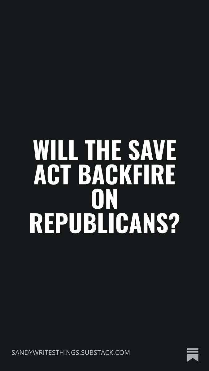 Sandy_McGee's tweet photo. Will the SAVE Act Backfire on Republicans? 

#VotingRights #VoterID #TurnoutMatters #Election2026

https://t.co/hymcBelIbi https://t.co/E8sUIeNKt7