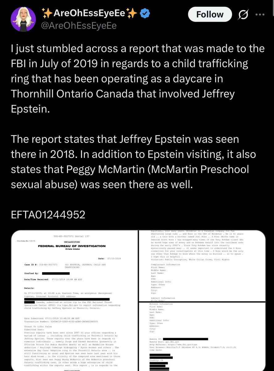 <a href="/PaliNewsNetwork/">The Palestine News Network</a> Thornhill visited by JE &amp; Girl Max! 

These Thornhill zionist are involved in the Epstein child trafficking!