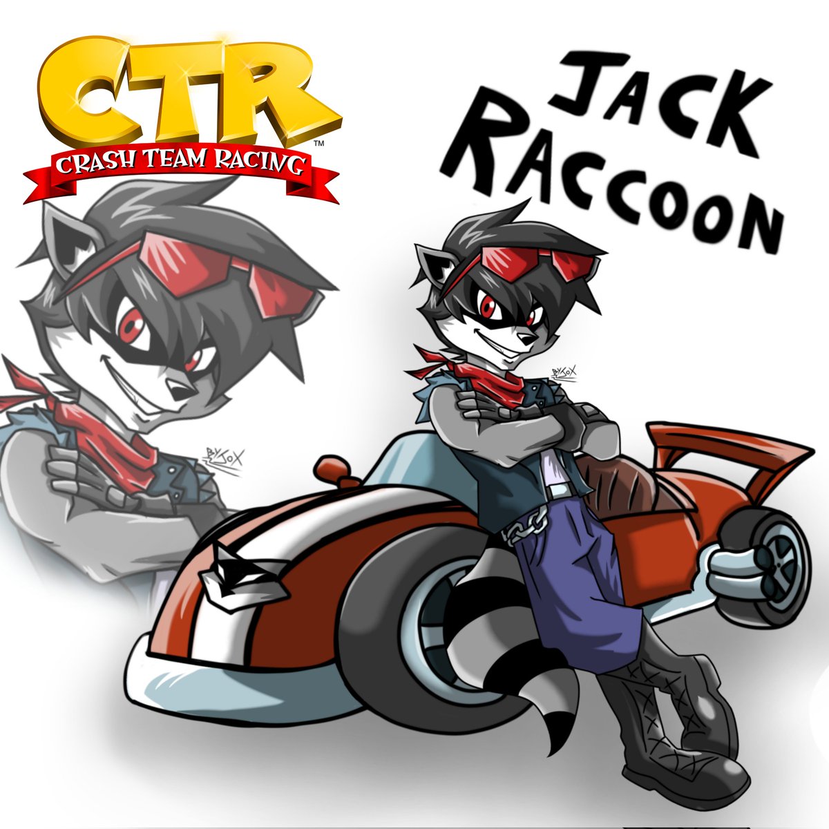 Kai_Raccoonx's tweet photo. Kai Raccoon OC from Crash Bandicoot Games hice otro dibujo de mi OC con un auto, como sabrán mi OC está inspirado en Sly Cooper y Jak de Jak and daxter de ahí el nombre y su hobbie por las carreras.
-Atte Kai-🦝
#crashbandicoot #OC #originalcharacterart #raccoon #crashctr https://t.co/dWDLVeqNL4