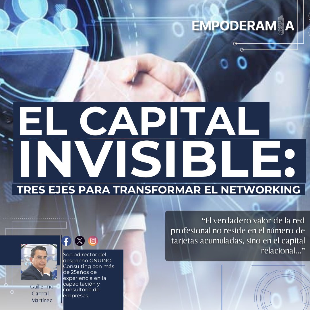 🚀 El networking ya no es solo conocer gente… es crear valor estratégico 🤝✨

El verdadero capital invisible no está en cuántos contactos tienes, sino en qué tan bien construyes y sistematizas tus relaciones para crecer tu negocio y abrir puertas.

Descubre los 3 ejes que