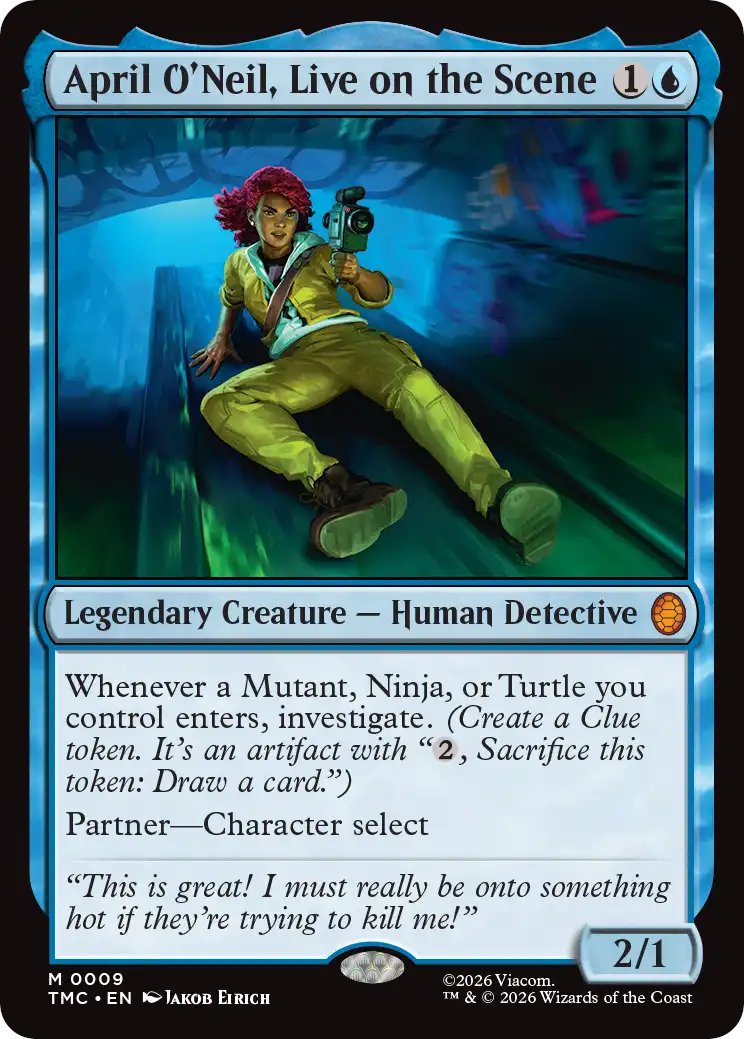 MTG 現場から生中継、エイプリル・オニール 日本語 ボーダーレス サージ 見習いくノ一、エイプリル・オニール MTG - Magic: The Gathering