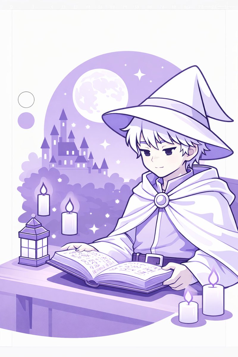 .<a href="/magicblock/">MagicBlock ✨</a>  Sometimes even a little wizard needs a quiet lavender night to recharge.
Just me, my spellbook, a moon that refuses to mind its business…
…and a couple of ideas for Magic Block brewing between the lines