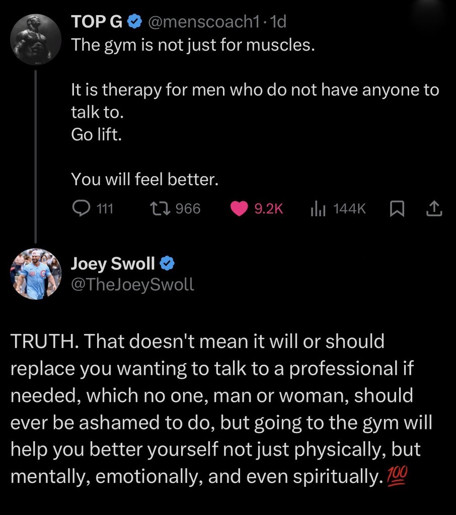 TheJoeySwoll's tweet photo. Go to the gym. #TRUTH 💯 https://t.co/wZq1X964wX