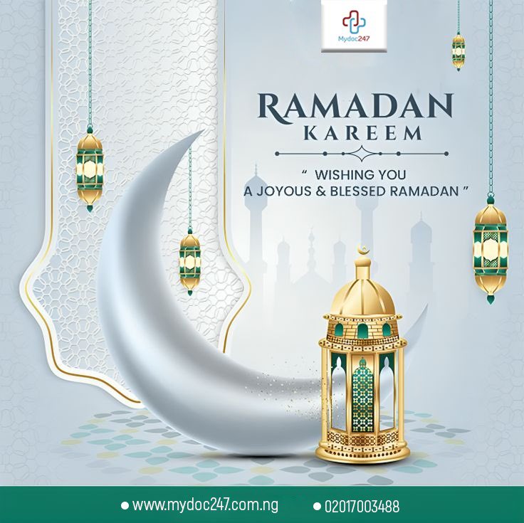 _mydoc247's tweet photo. 🌙 Ramadan Kareem from all of us at MyDoc247

As the holy month begins, we pray it brings you peace, renewed strength, and countless blessings.

Remember, your health matters during fasting and beyond. 
Wishing you a peaceful, healthy, and spiritually fulfilling Ramadan. ✨ https://t.co/9q5qVMPrRu
