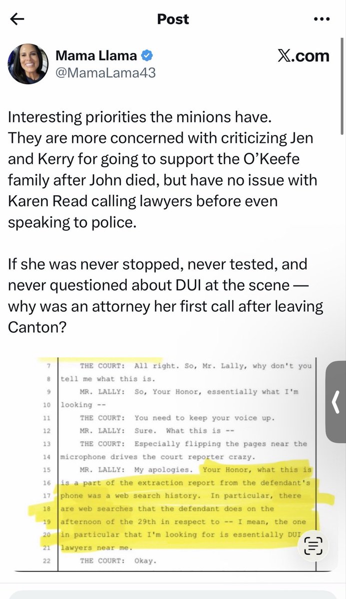 I thought this lady was supposed to know the finer details of the case. She certainly pretends to… She called in the afternoon, after being asked to interview with the police, you loon!