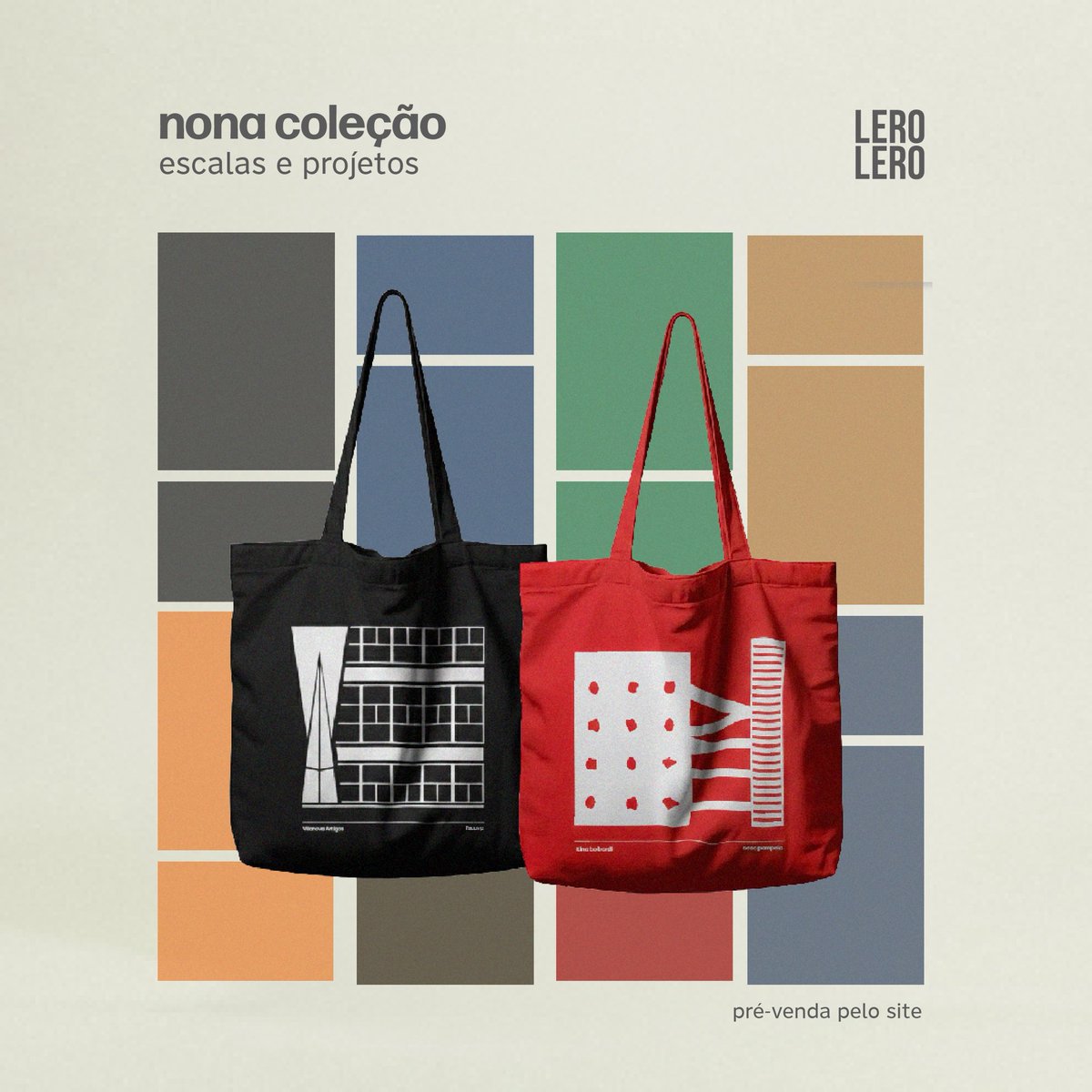 lerolerofau's tweet photo. O Lero Lero lança a 9ª coleção de caderninhos – “Escalas e Projetos” com linhas A6 (escalas humanas) e A5 (obras icônicas) homenageando nomes da Arquitetura e do Design + ecobags da FAUUSP e do Sesc Pompeia!

Pré-venda hoje (18) às 20h via forms no site https://t.co/PAy7PiQIFX https://t.co/O436MAuFDX