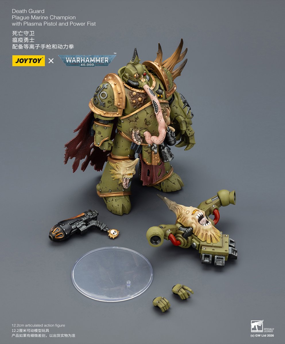 Death Guard
Plague Marine Champion
with Plasma Pistol and Power Fist
#warhammer40k #warhammercommunity #warhammer #joytoy #toyphotography #toy #toyphoto #actionfigure #actionfigures