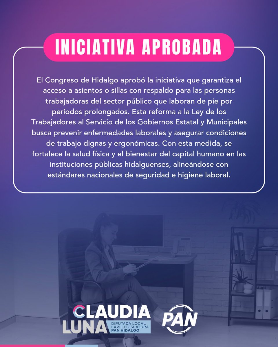 ✋ ¡Iniciativa aprobada!

Es por el bien común del sector laboral público de Hidalgo. 
bit.ly/4aGiord

<a href="/CongresoHidalgo/">LXVI Legislatura de Hidalgo</a>