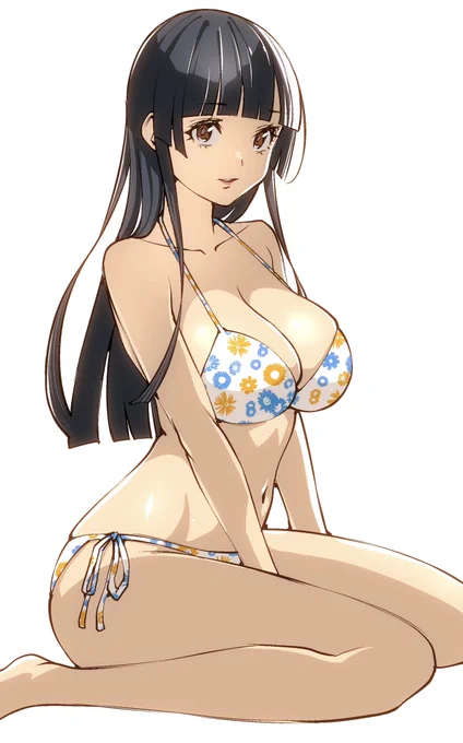今日の過去絵は、不夜城転生の真琴です。 黒髪ぱっつんキャラすき!