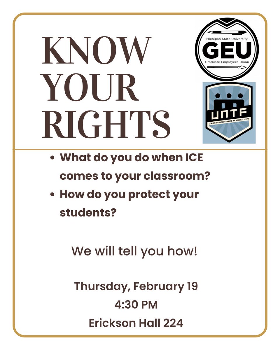 Michigan State GEU tweet media