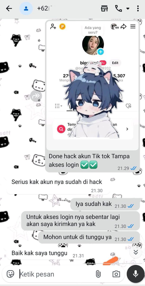 weavrying's tweet image. JASA pemulihan Akun &amp;amp; HAPUS AKUN 
Lacak lokasi, Hack 📲

FUL TESTIMONI ✅

~ Akun lupa password/ke hack 
~ Jasa sadap wa 
~ Jasa suspend / unsuspend akun 
~ Jasa hack &amp;amp; Pemulihan aku  

Tiktok, Gmail, Instagram, Twitter, Facebook,Telegram DLL 

Cek WhatsApp di Bio ☎️