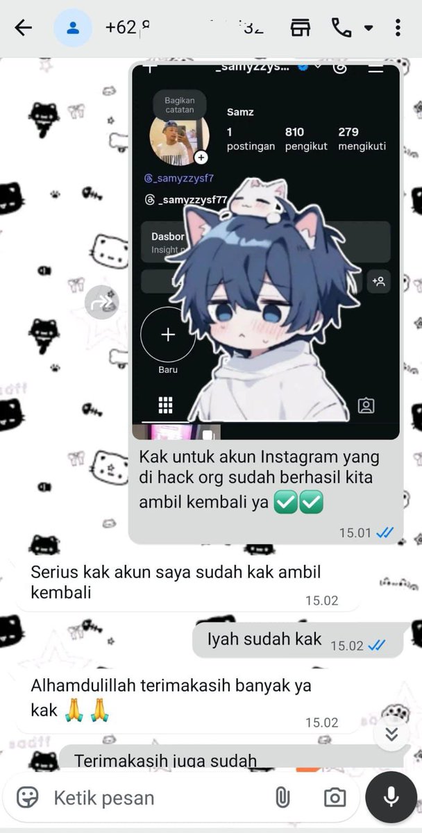 weavrying's tweet image. JASA pemulihan Akun &amp;amp; HAPUS AKUN 
Lacak lokasi, Hack 📲

FUL TESTIMONI ✅

~ Akun lupa password/ke hack 
~ Jasa sadap wa 
~ Jasa suspend / unsuspend akun 
~ Jasa hack &amp;amp; Pemulihan aku  

Tiktok, Gmail, Instagram, Twitter, Facebook,Telegram DLL 

Cek WhatsApp di Bio ☎️