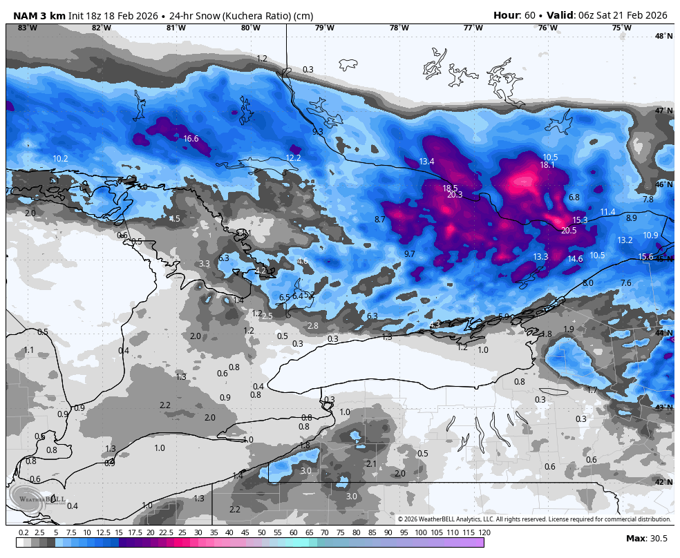 Update on the Winter Storm for tomorrow 👇 - swath of heavy snow ...