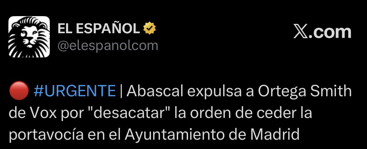 Abascal ya ha comenzado a expulsar a los extranjeros y ha empezado por Ortega Smith.