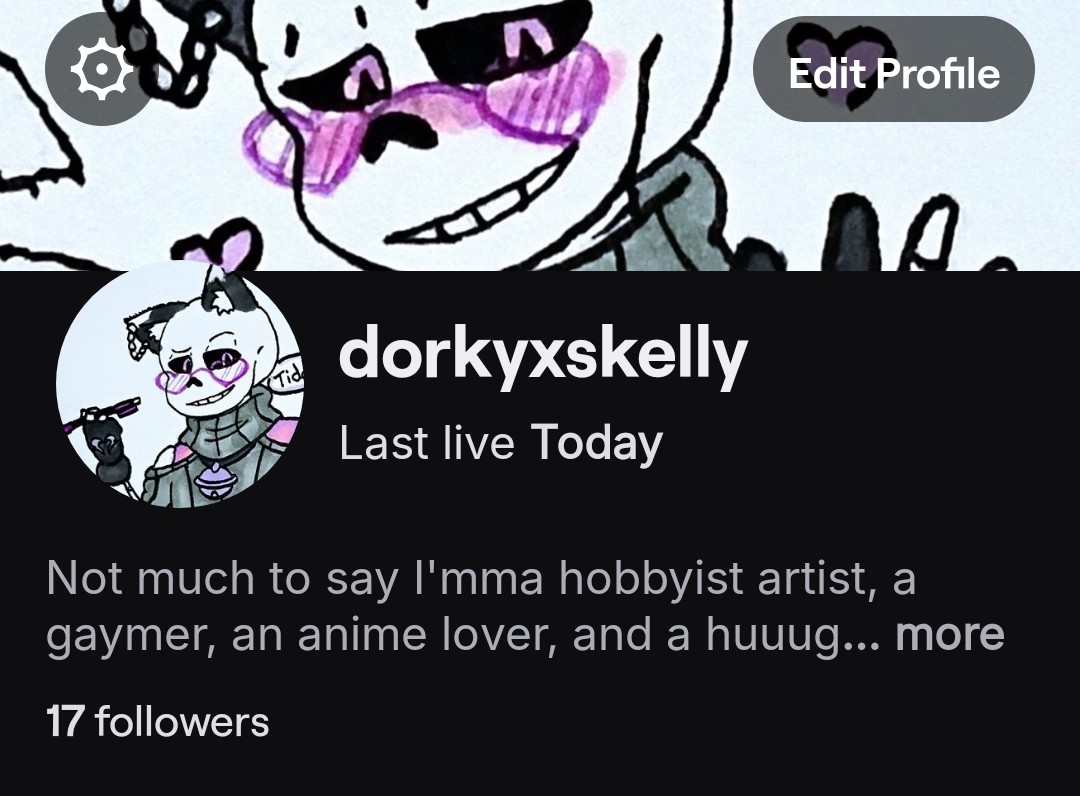 Your Favorite Skeleton~

Guess who started streaminnng 👀 gimmie a follow if you're interested 

I stream with my friends and wifey almost everyday x'D I even added a PNG for myself, it's hella fun

There will be cursing

#twitch #twitchstreamer #pngstreamer #pngtuber #undertale