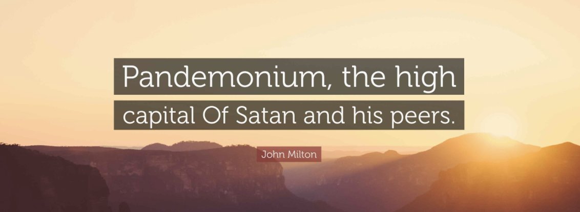 PARADISE  is a Place   ⛅️
PAN(DEMON)IUM  is a Place

Epstein Files =139/185
is the Modern-Day  🗃️
Paradise Lost =139/185

PARADISE LOST =175   PANDEMONIUM =175   ❤️‍🔥
Once the Destination is Reached its Pandemonium