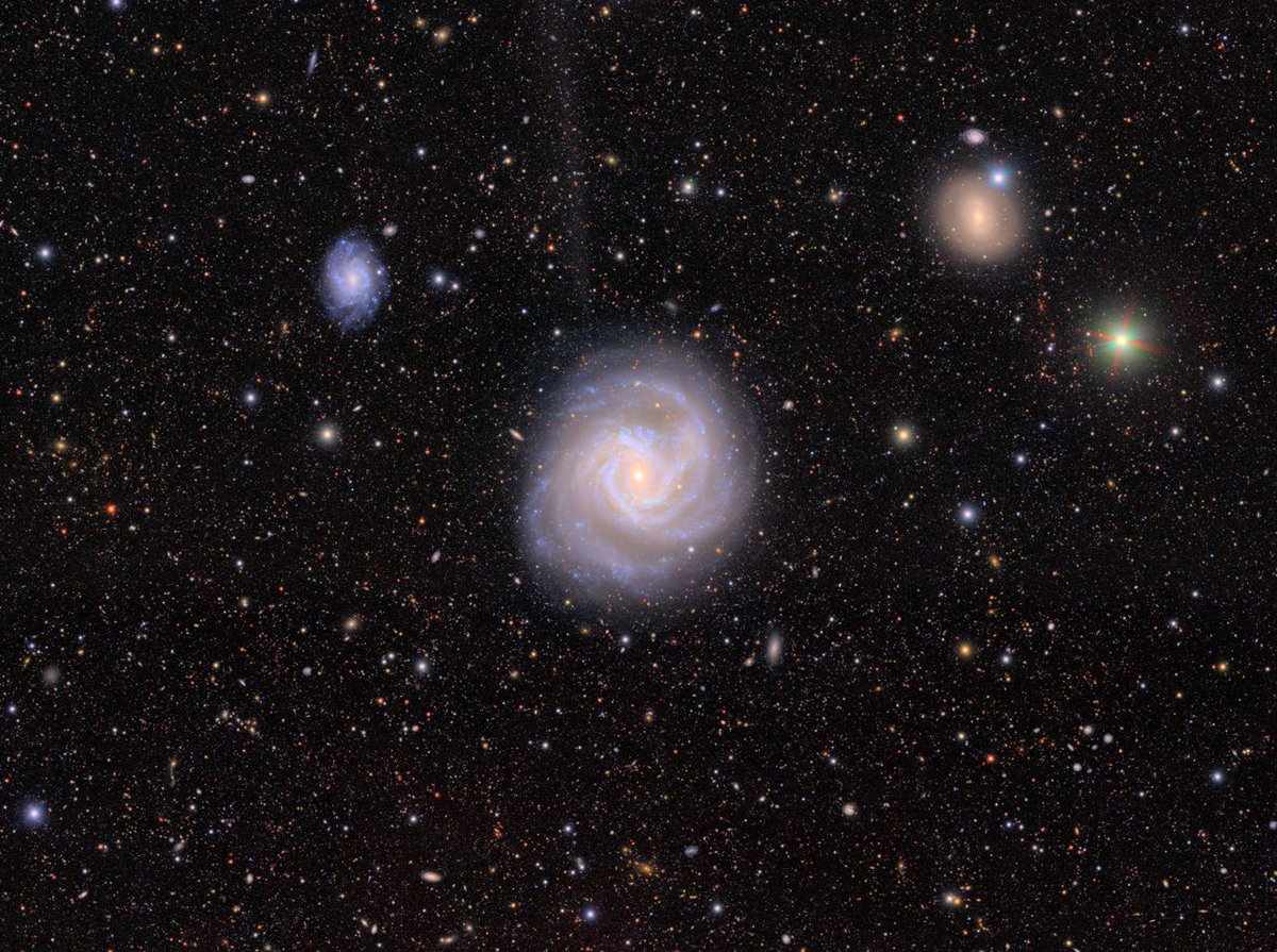 The galaxies in these images (Mrk 1324, M61, and NGC 4261) are known AGN in the southern Virgo cluster, captured by NSF–DOE Rubin Observatory.

Rubin's 10-year survey will reveal thousands more yet-to-be-discovered AGN across the southern sky, while also tracking their changes.🌟