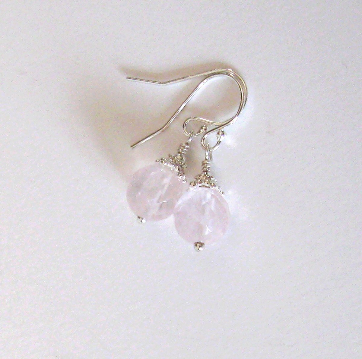 sendinglovegems's tweet image. Rose Quartz Sterling Silver Drop Earrings, Pale Pink Gemstone, 925 Ear Wire Options tuppu.net/a3254ad #Etsy #SendingLoveGallery #BlushPink