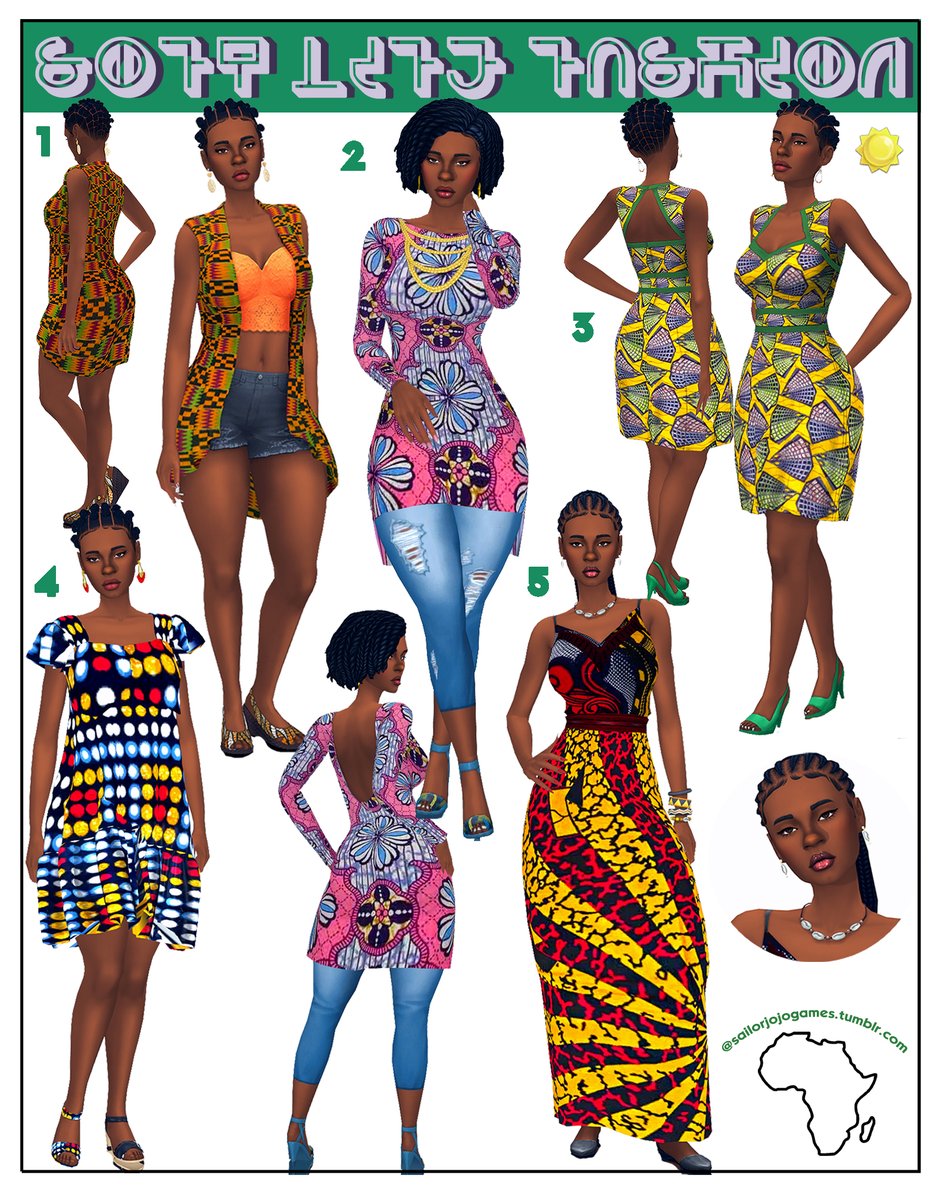 SailorJojoGames's tweet photo. Soft Life Fashion- Africana CC LOOKBOOK series
CC 🔗 in reply https://t.co/YKxOOcmX5f