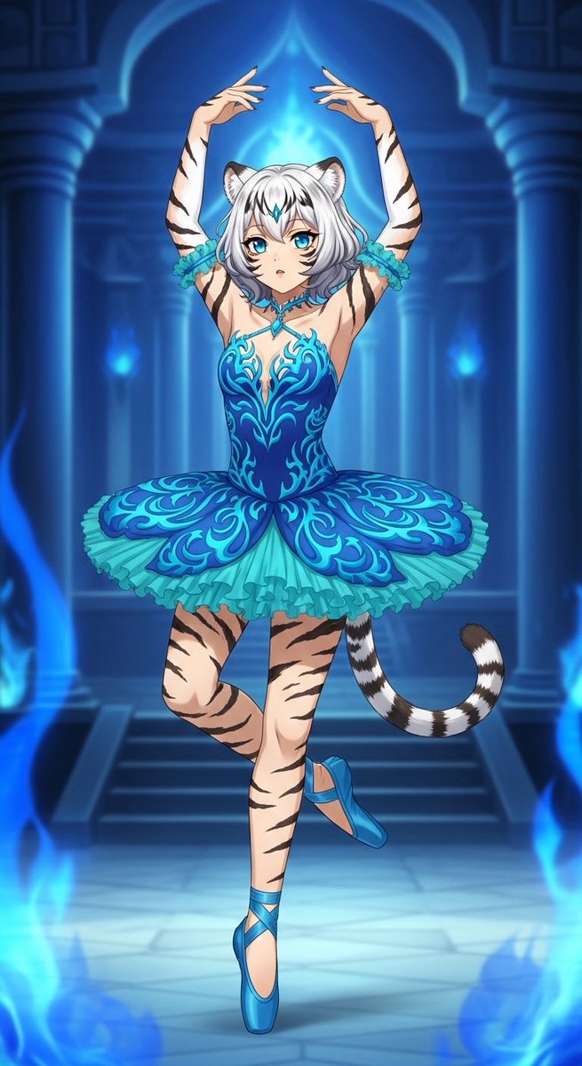 世界のバレリーナ祭り #中国の旧正月 A blue-flame version of the