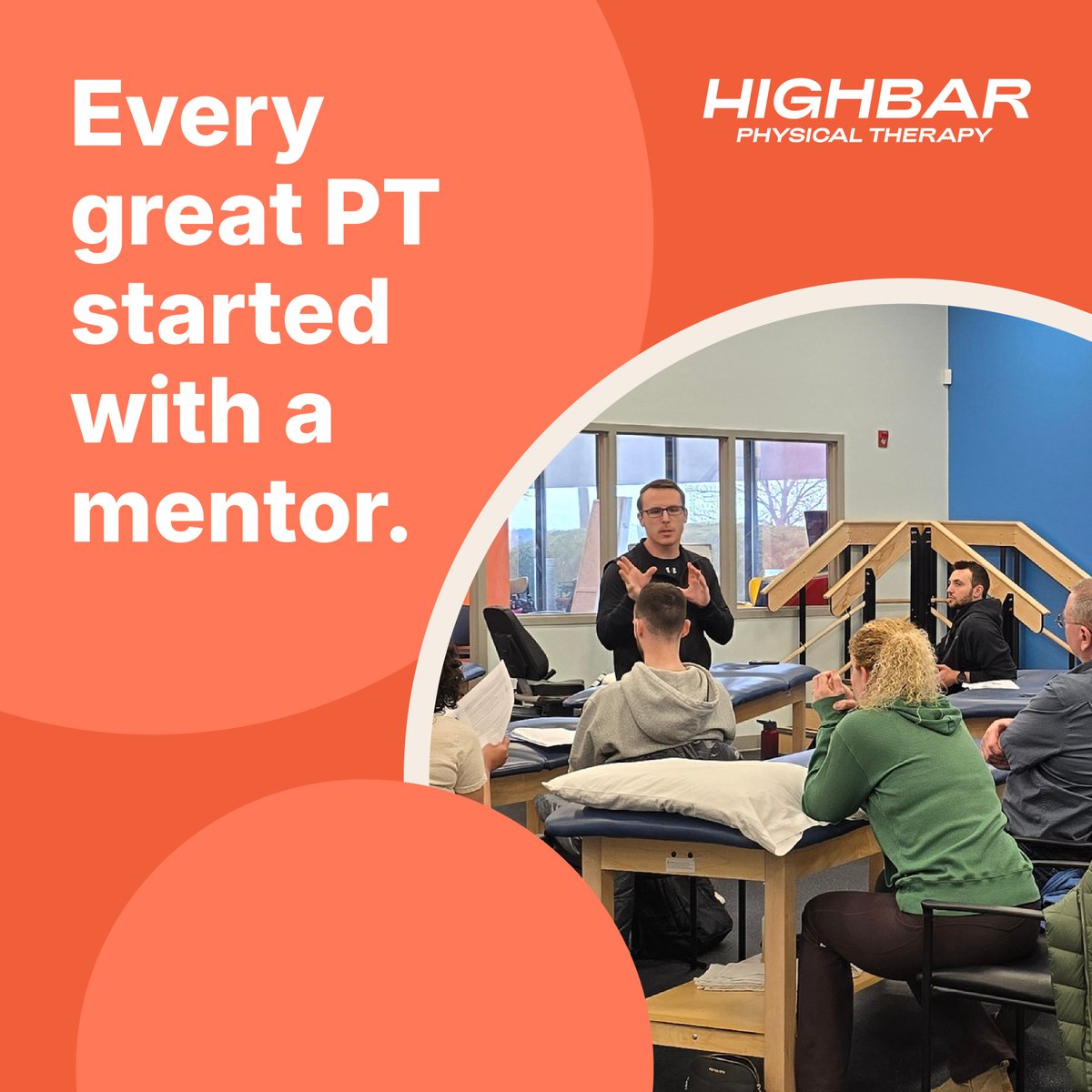 HighbarHealth's tweet image. You’re not meant to do this alone.

Every great PT started with a mentor.
 Questions are part of the job.
 Growth happens with guidance.

Mentorship isn’t an afterthought — it’s the culture.

#PTTwitter #Mentorship #NewGradPT