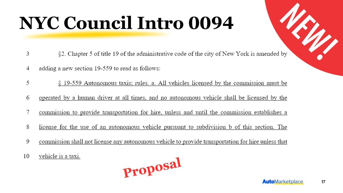 Miami Dispatch &amp; Intro 94: NYC Robotaxis Are Coming. The Real Fight Is Licensing.

While AVs have arrived in Miami and other markets, in New York the battle will be over who captures AV licensing rights. City Council's Intro 94 is a good start, but needs to incorporate TLC plates