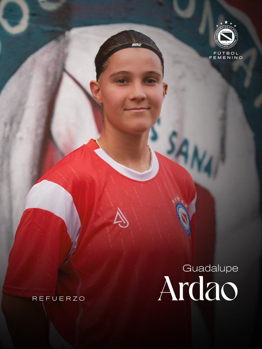 #AAAJ ✍️ ¡Hola, Guada! BIENVENIDA 🐞

La defensora de 20 años, Guadalupe Ardao, es la sexta incorporación de la Primera División. ⚽️

👉 Surgida en Deportivo Armenio y con un reciente paso por Defensores de Belgrano, Guada está lista para lucir los colores de La Paternal. ❤️