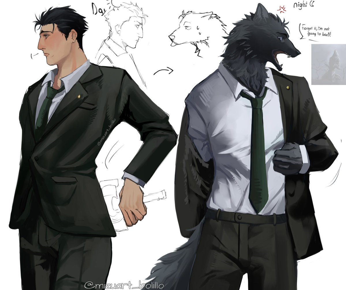 mizuart_bolillo's tweet image. Higuruma wolf is back